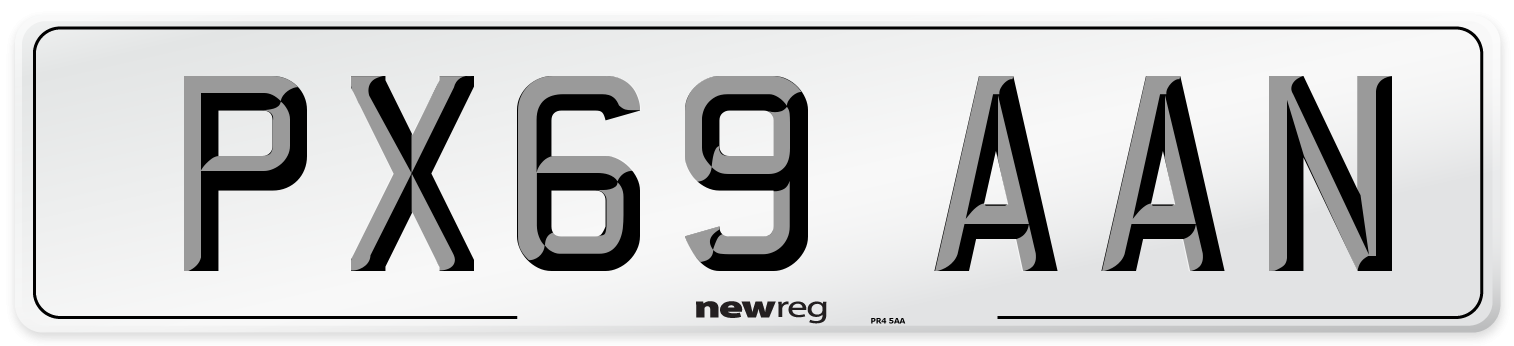 PX69 AAN Number Plate from New Reg